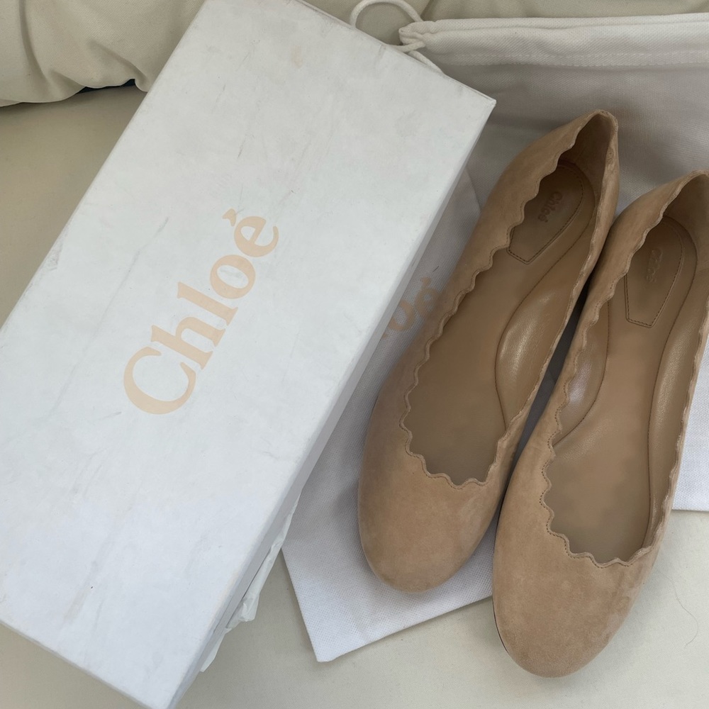 Chloe Scallop flats